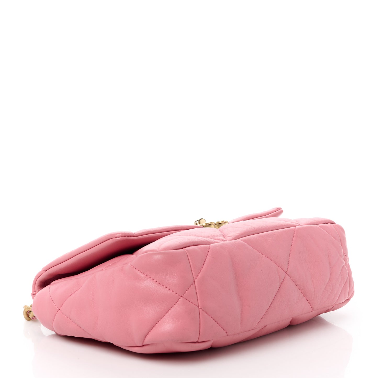 Lambskin Quilted Medium Chanel 19 Flap Dark Pink