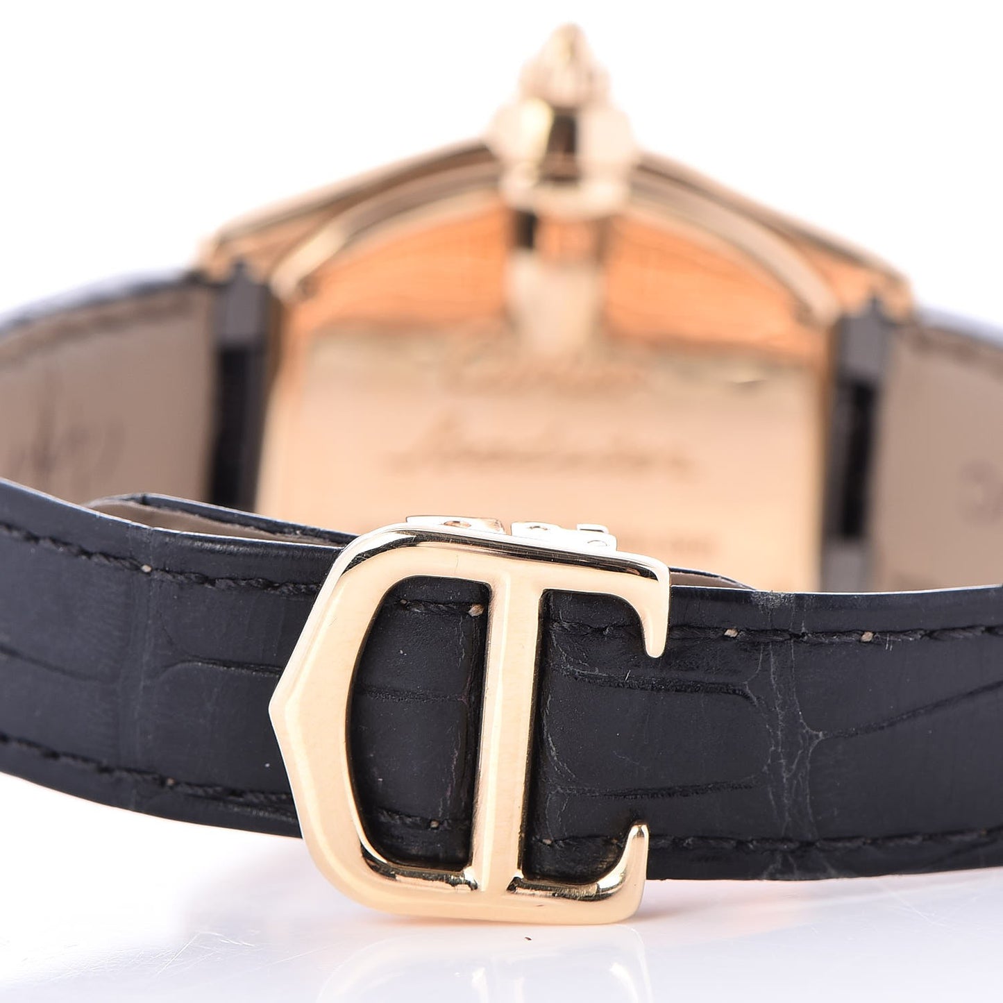 18K Yellow Gold Alligator 31mm Roadster Quartz Watch