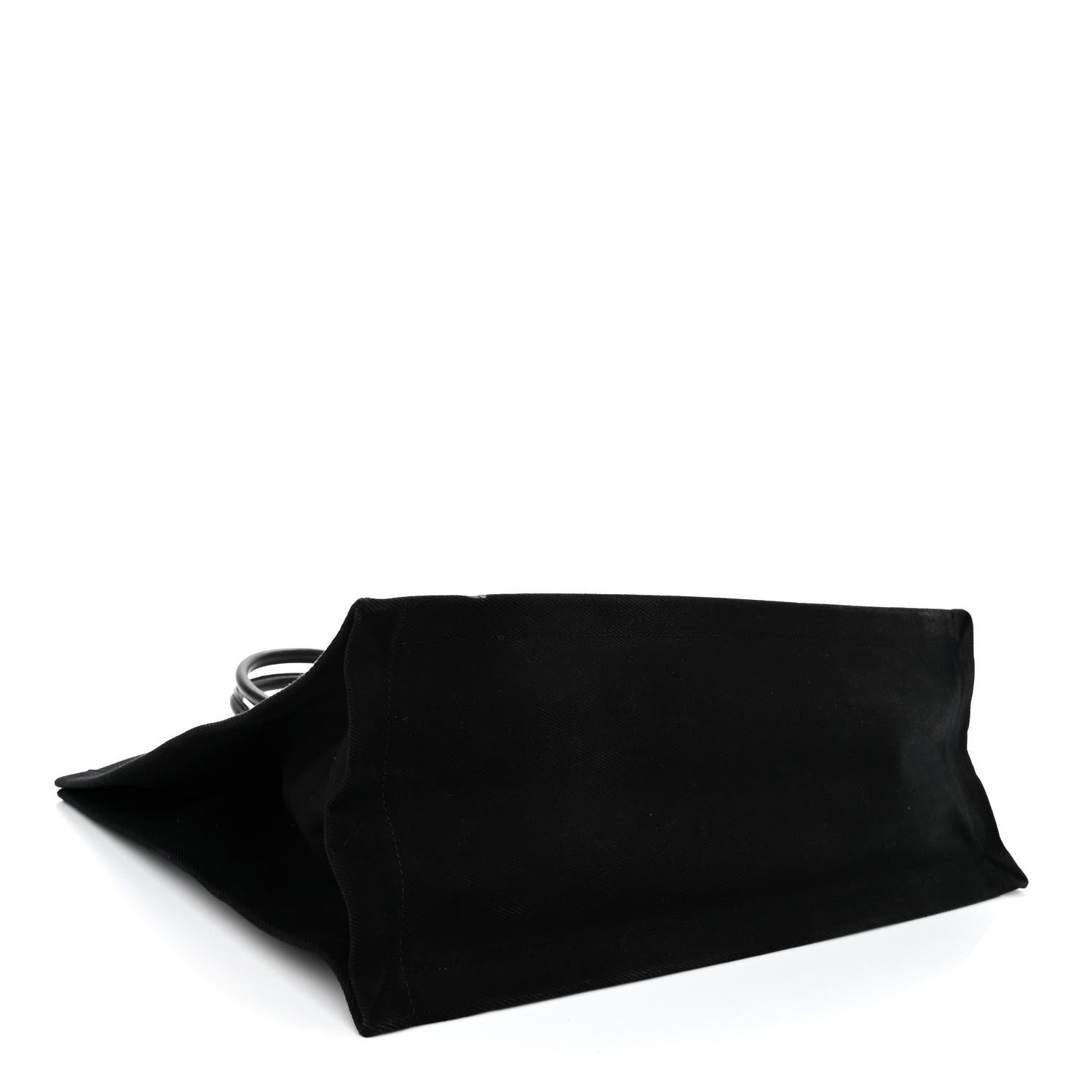 Saint Laurent Linen Calfskin Rive Gauche Tote Black 4 of 10