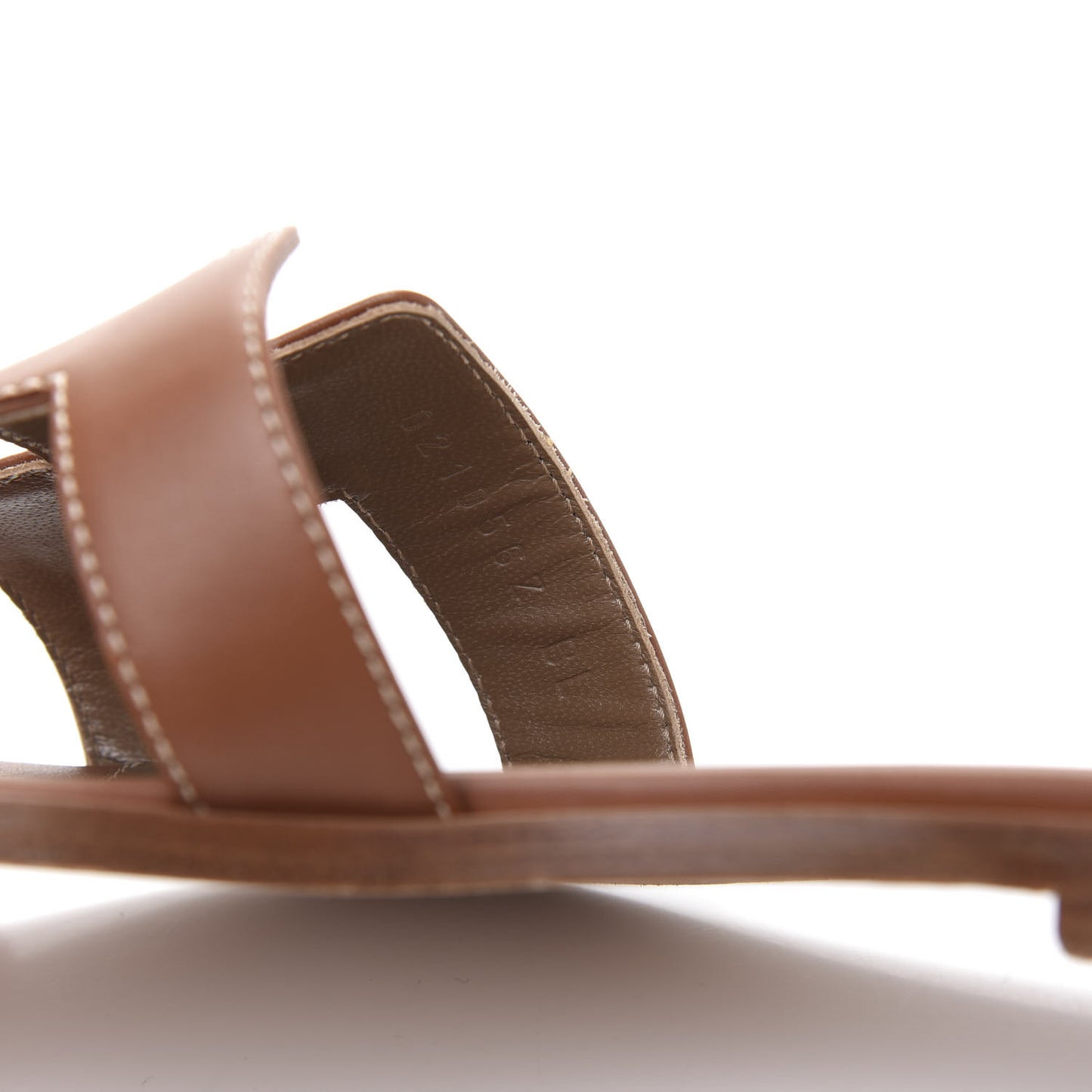 Box Calfskin Oran Sandals 37.5 Gold