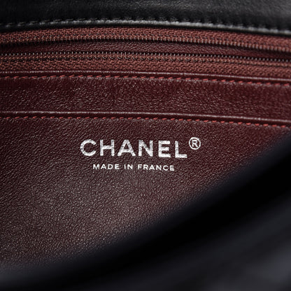 Chanel Calfskin Quilted Large Prestige Top Handle Flap Black 6 of 21