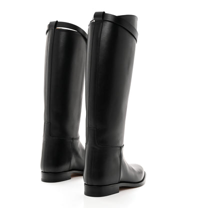 Hermes Box Kelly Jumping Boots 36 Black 4 of 8