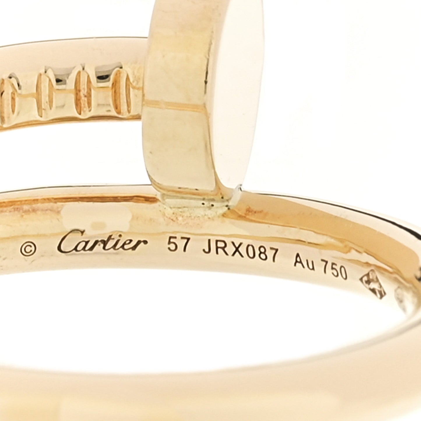 18K Yellow Gold Juste Un Clou Ring 57 8