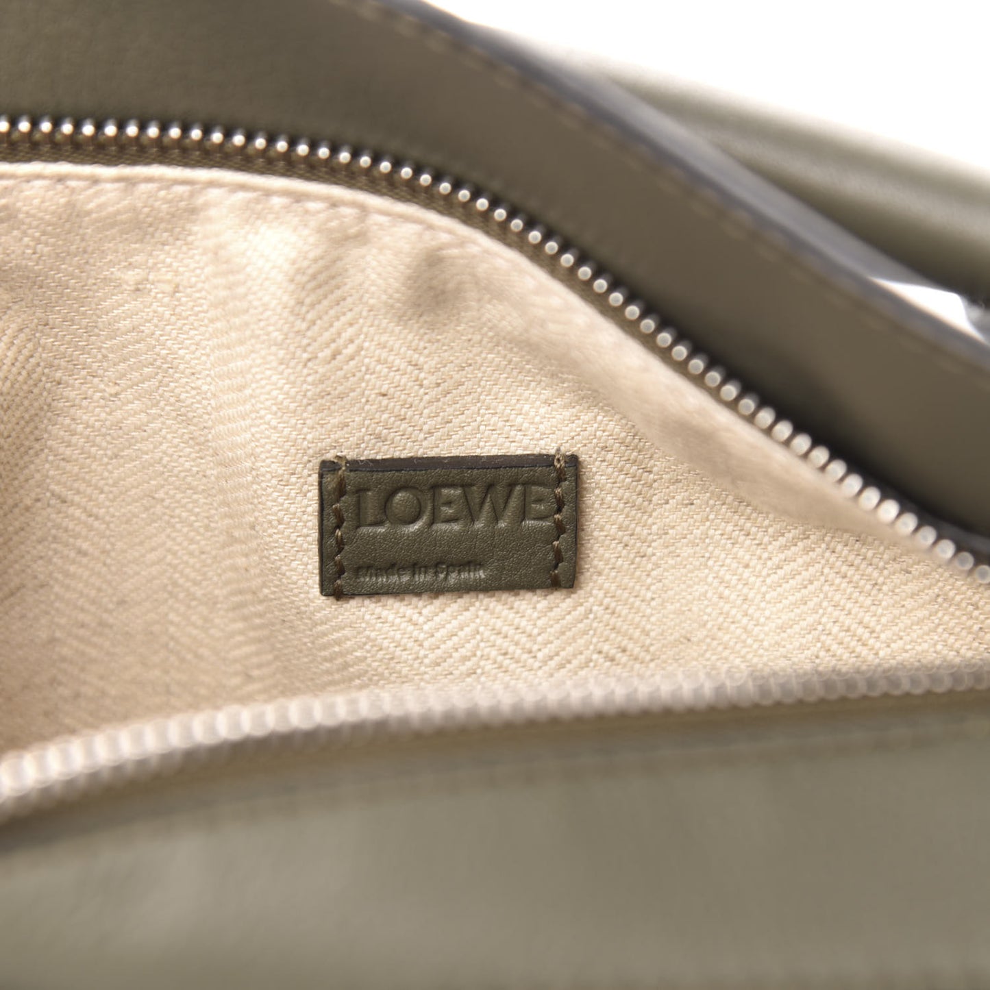 Calfskin Mini Puzzle Bag Khaki Green