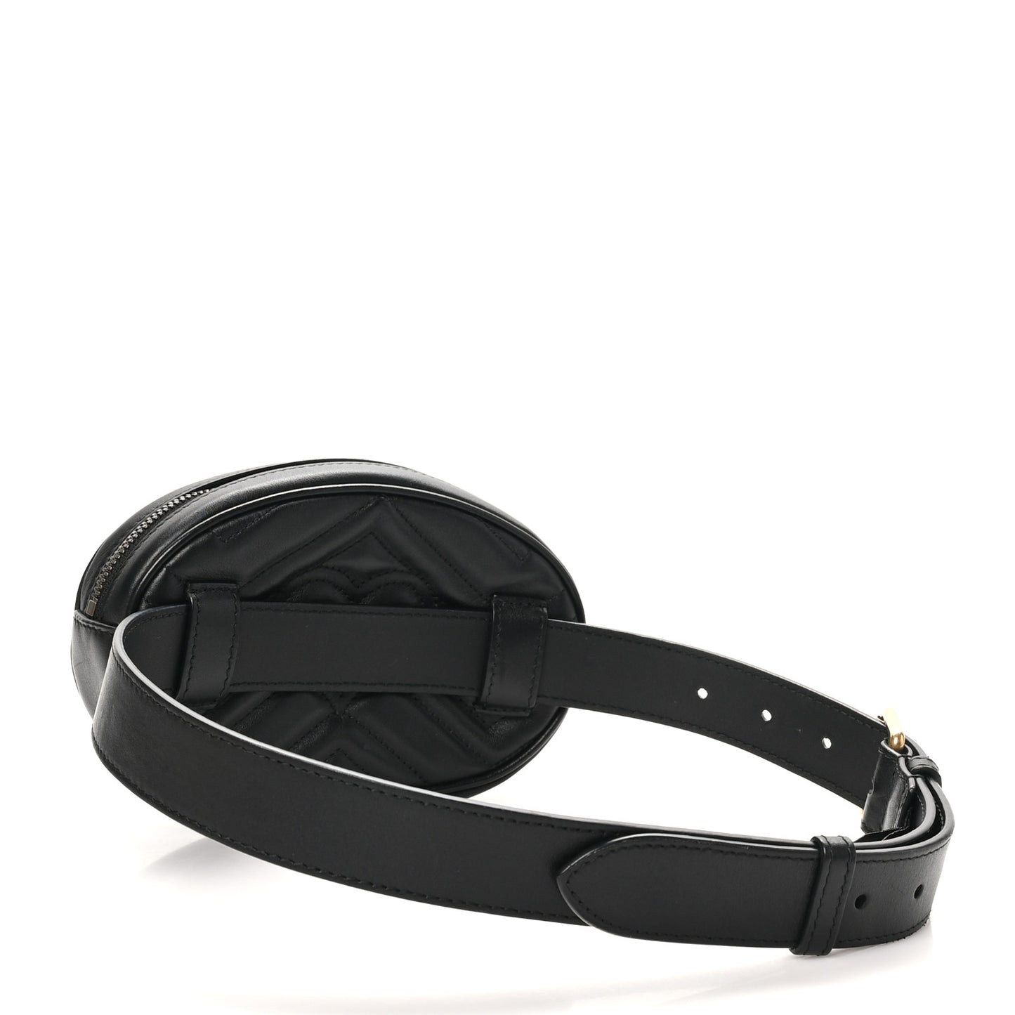 Calfskin Matelasse GG Marmont Belt Bag 75 30 Black