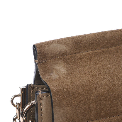 Chloe Suede Calfskin Medium Faye Shoulder Bag Dark Khaki 14 of 16
