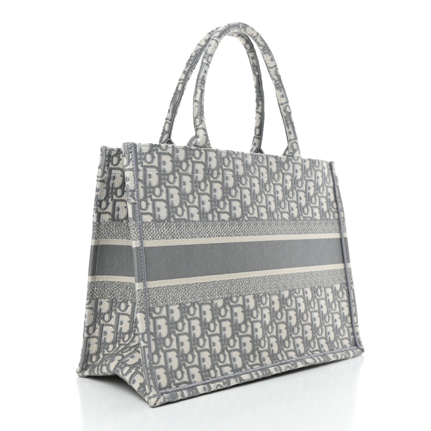 Christian Dior Oblique Medium Book Tote Grey 2 of 4