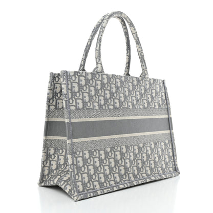 Christian Dior Oblique Medium Book Tote Grey 2 of 4