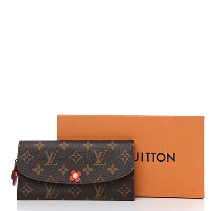 Louis Vuitton Monogram Bloom Flower Emilie Wallet Rouge 6 of 6