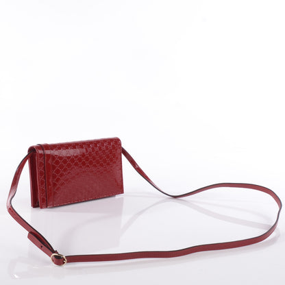 Gucci Patent Microguccissima Mini Nice Wallet Rose Bed 3 of 7