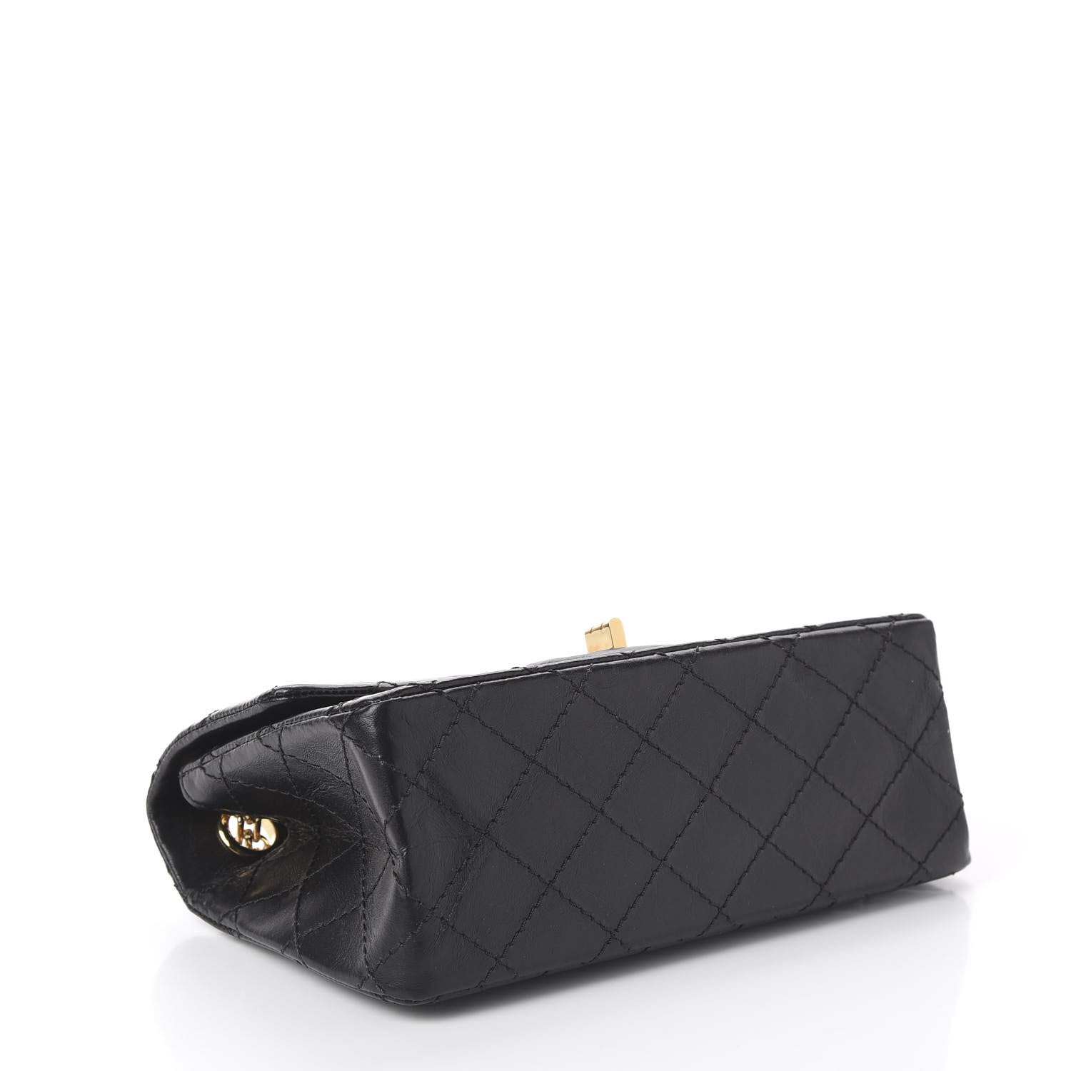 Chanel Aged Calfskin Quilted 2.55 Reissue Mini Flap Black 3 of 11