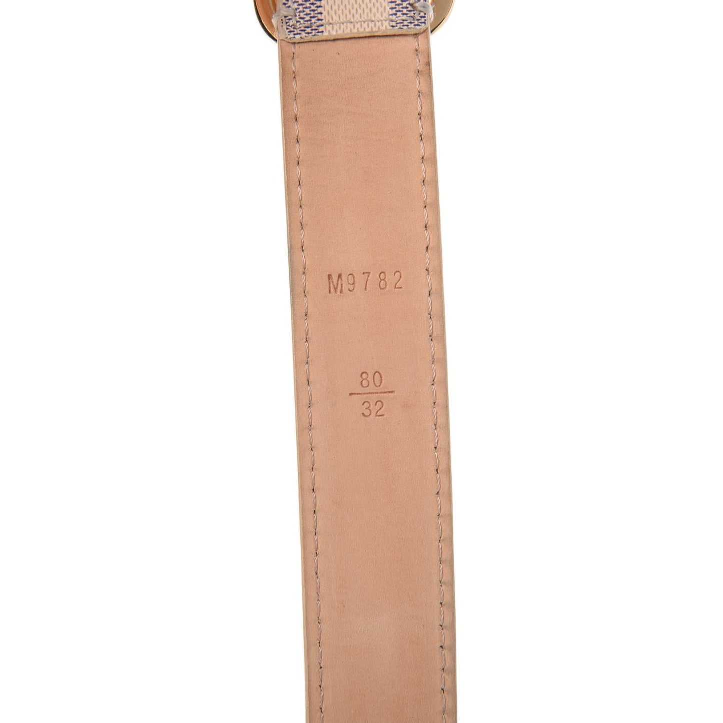 Damier Azur 25mm Belt 80 32