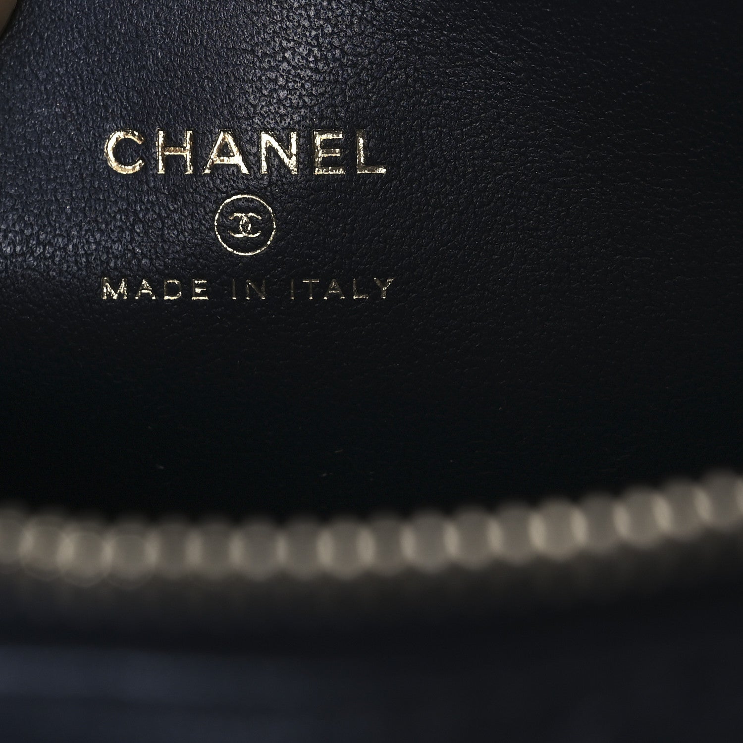 Chanel Lambskin Quilted Small Charming Top Handle Vanity Case With Chain Navy Blue 6 of 12