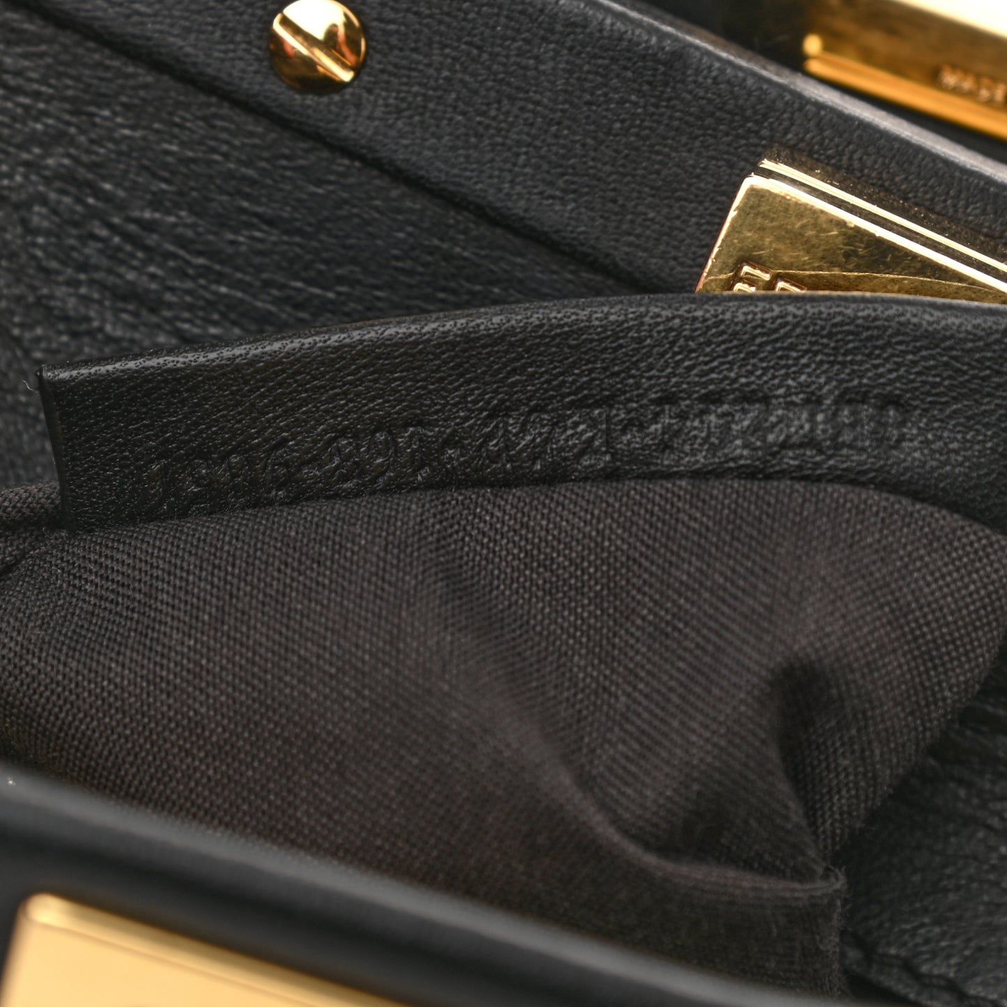 Nappa Mini Peekaboo Iconic Satchel Black