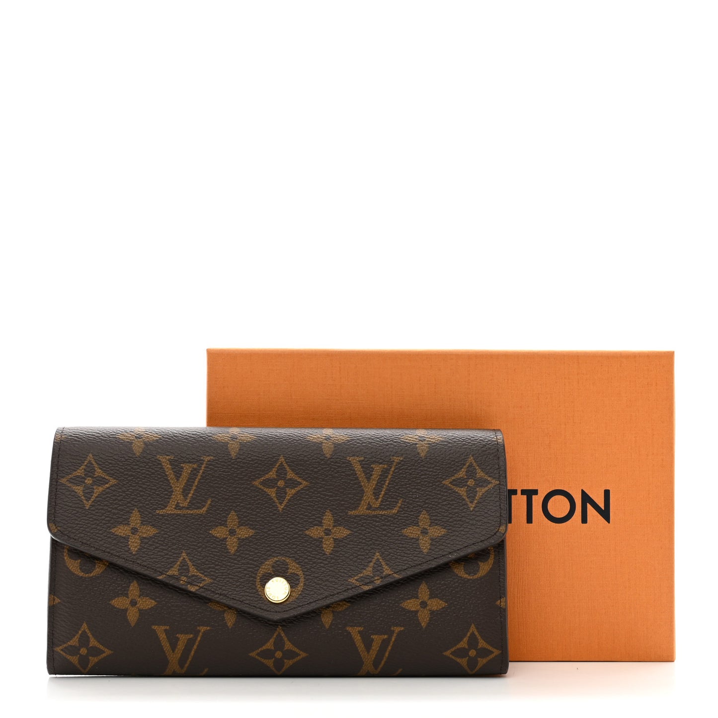 Monogram Sarah Wallet NM Coquelicot