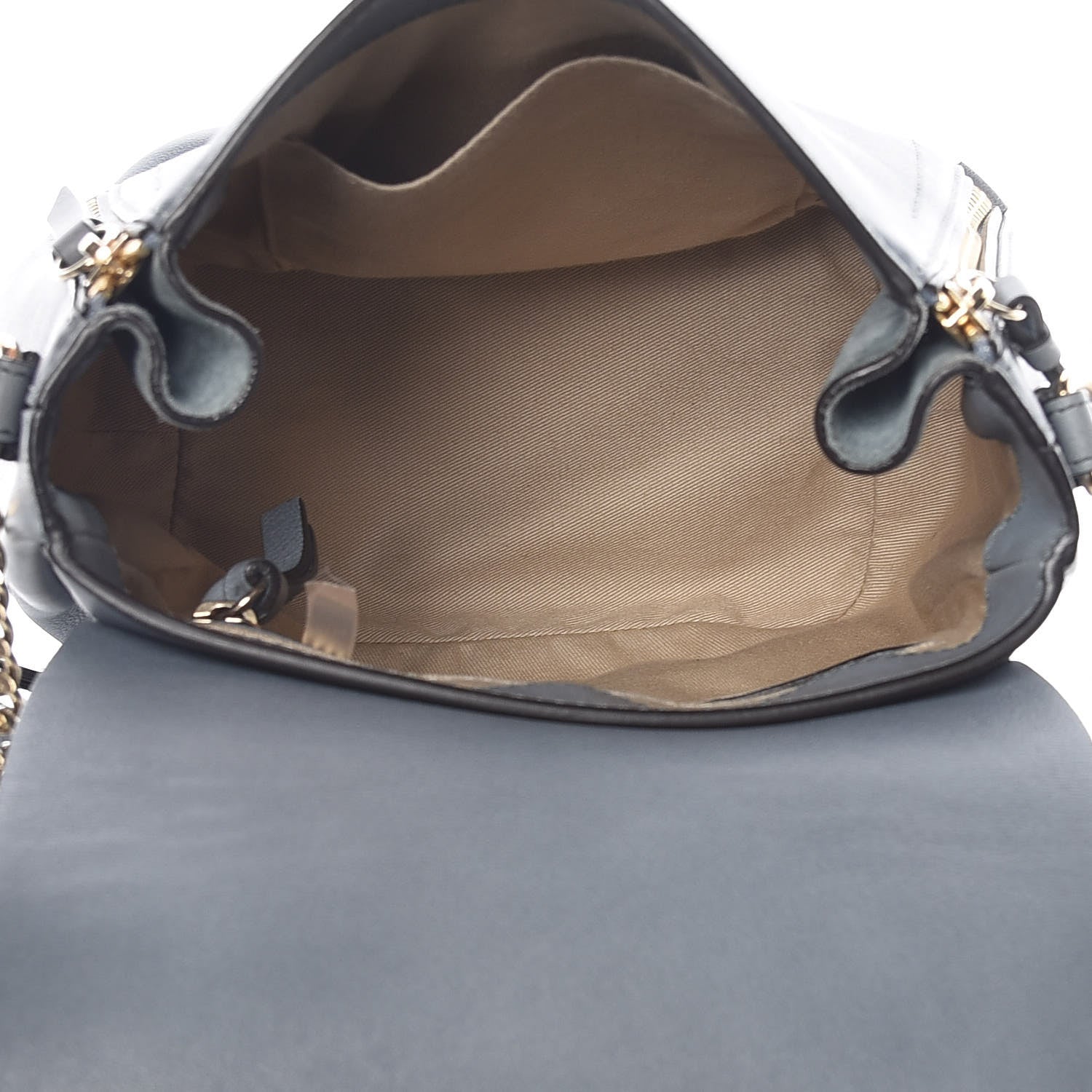 Chloe Suede Calfskin Small Faye Backpack Cloudy Blue 5 of 18