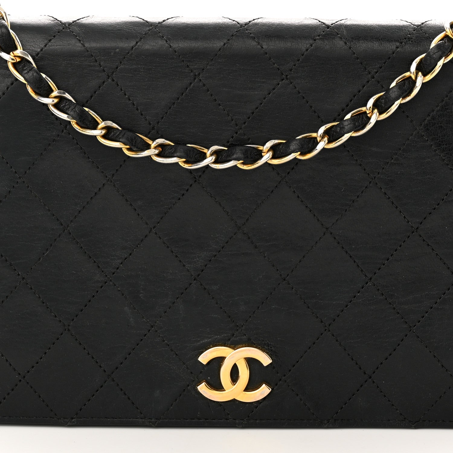 Chanel Lambskin Quilted Small Single Flap Bag Black 9 of 13