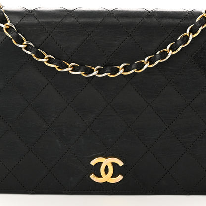 Chanel Lambskin Quilted Small Single Flap Bag Black 9 of 13