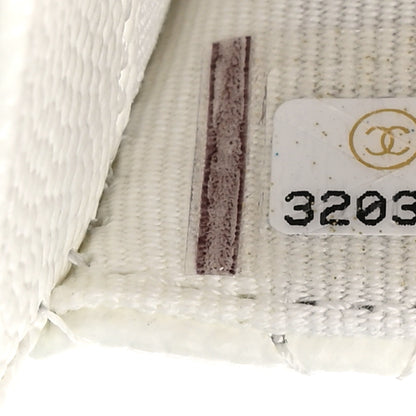 Chanel Caviar Quilted Flap Card Holder Wallet White 7 of 8