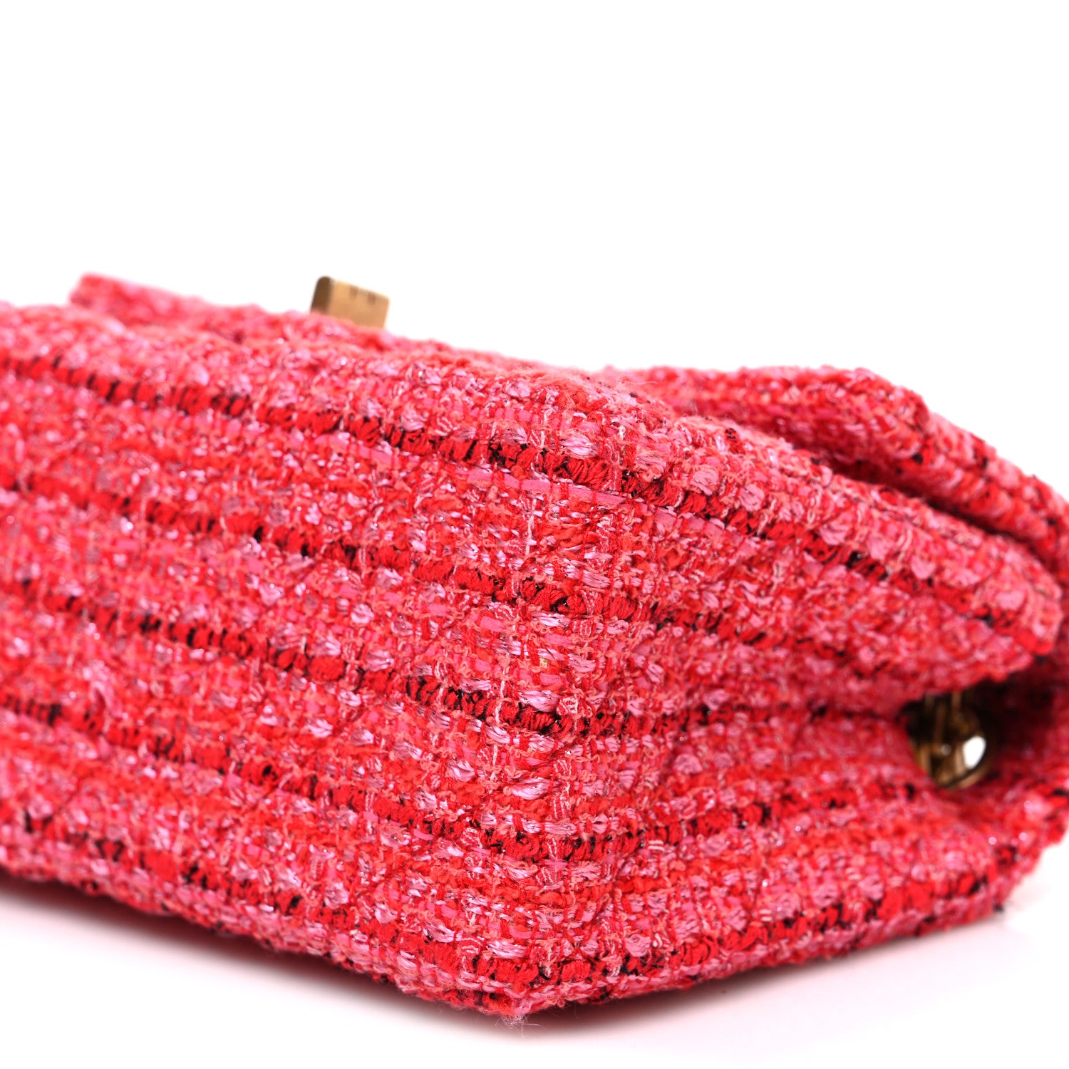 Chanel Tweed Quilted Mini 2.55 Reissue Flap Red Ecru Black 10 of 10