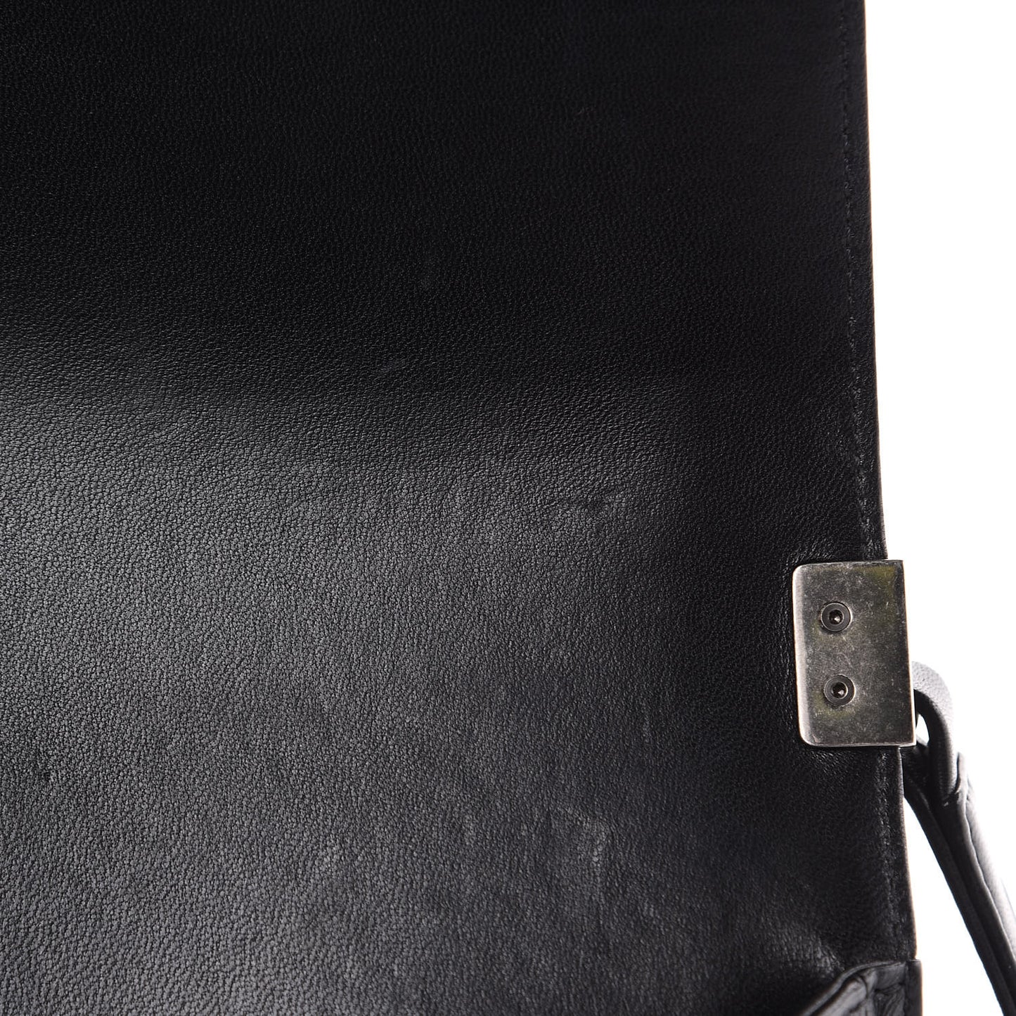 Lambskin Quilted Medium Boy Flap Black
