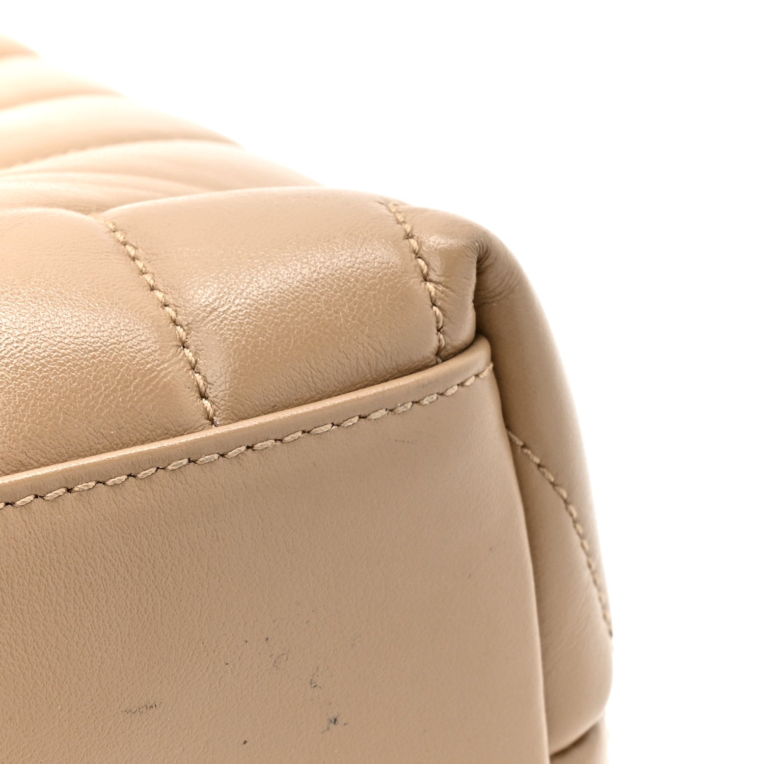 Saint Laurent Calfskin Y Quilted Monogram Medium Loulou Chain Satchel Dark Beige 12 of 12