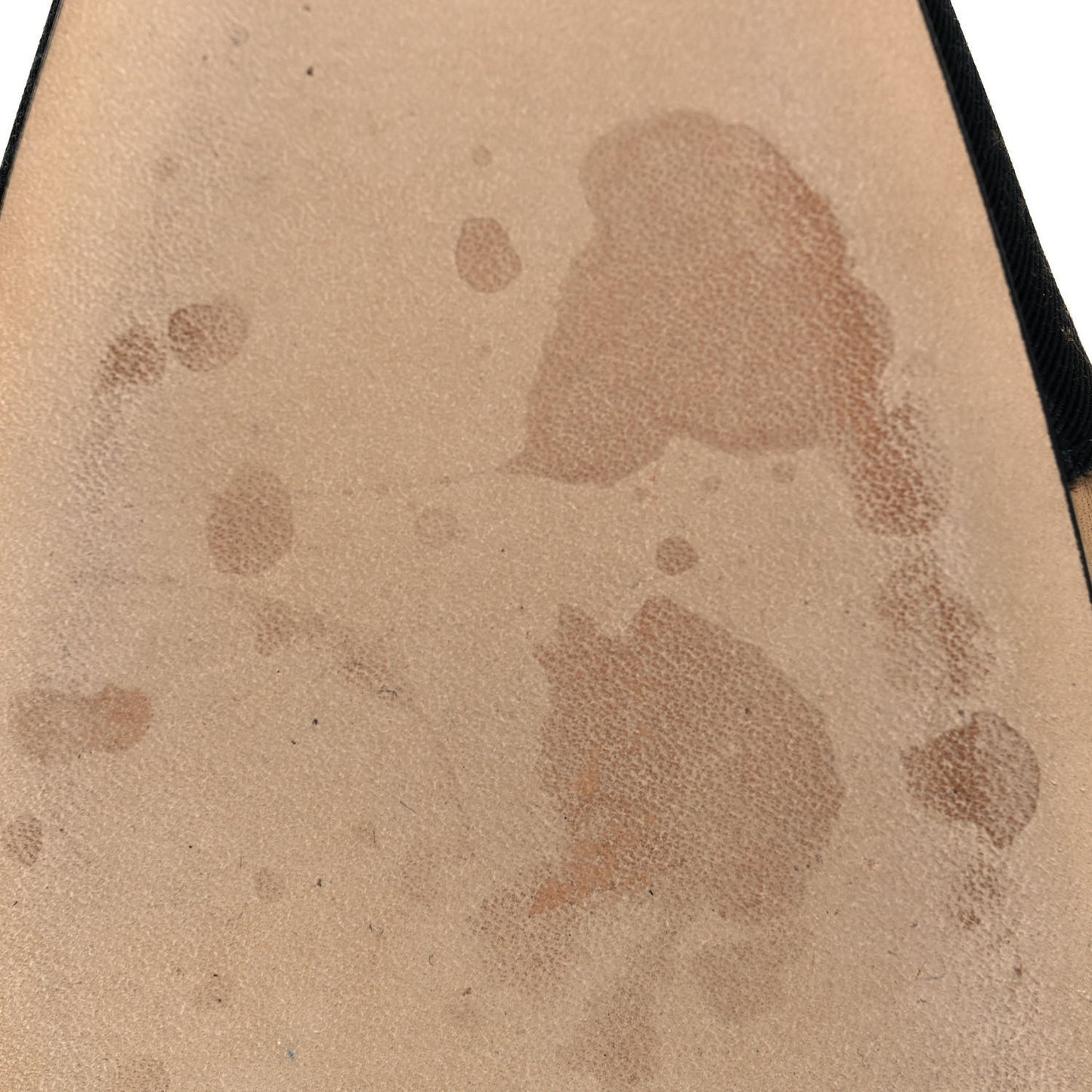 Goatskin Grosgrain Cap Toe CC Slingback Pumps 37 Beige Black