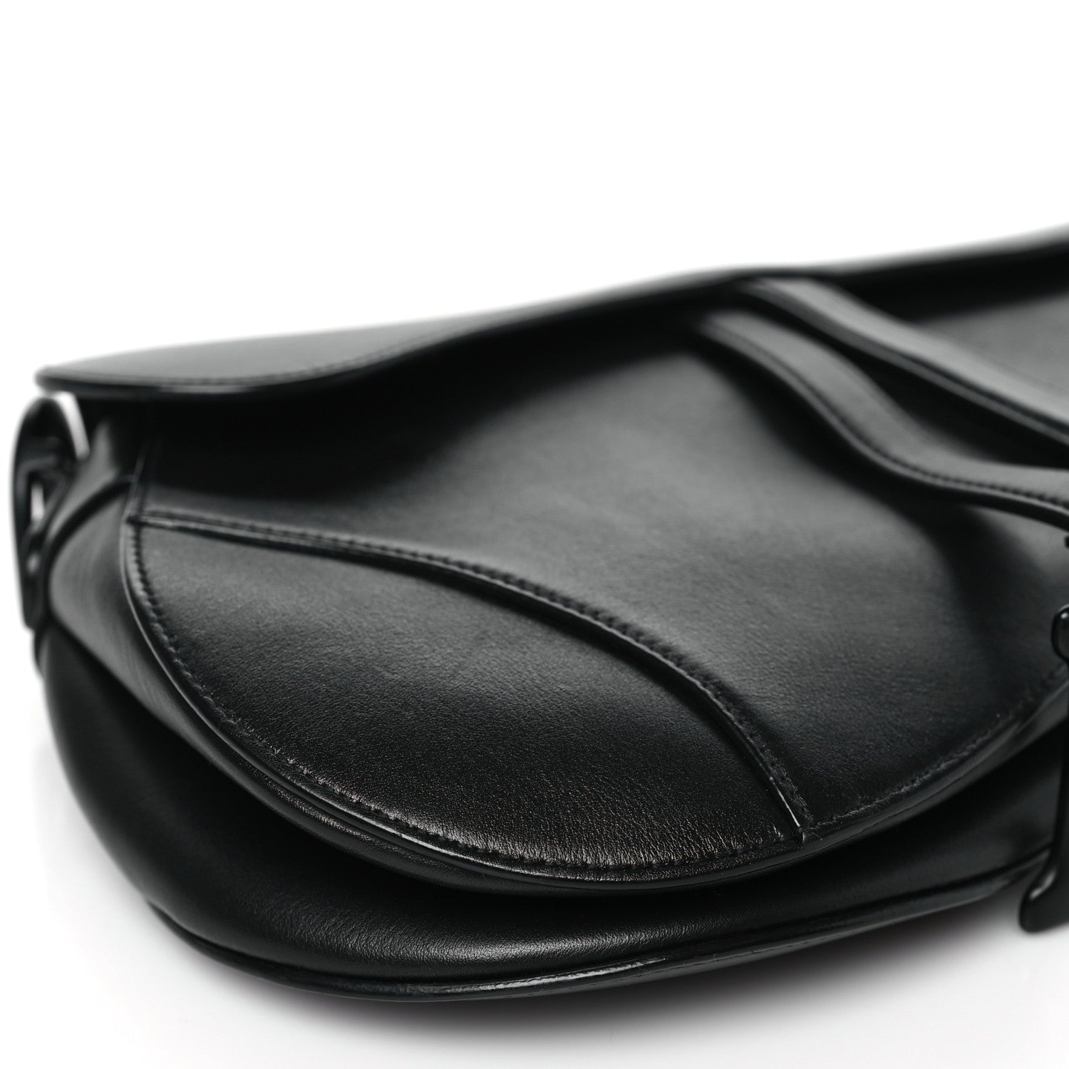 Christian Dior Ultra Matte Calfskin Saddle Bag Black 9 of 16