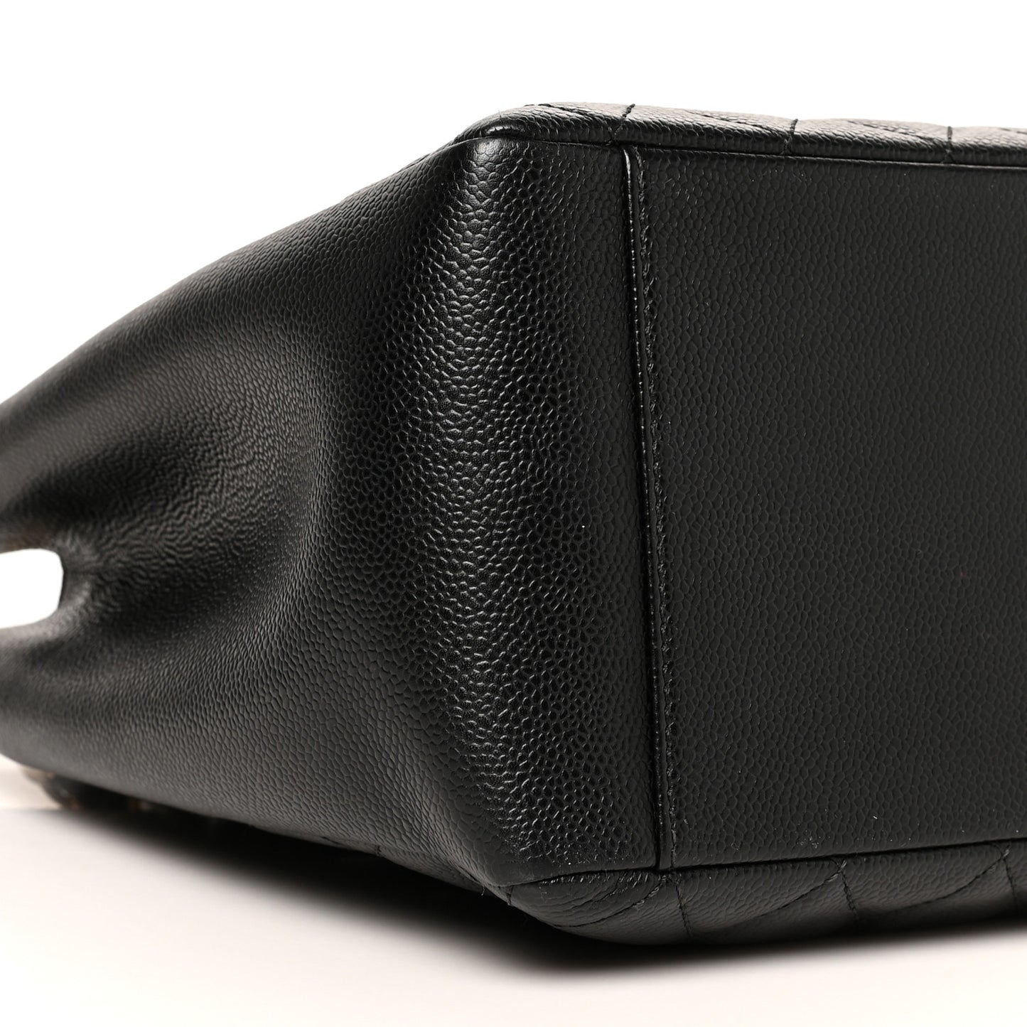Caviar Quilted Grand Shopping Tote GST Black