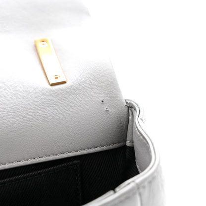 Burberry Lambskin Quilted Small Lola Bag Grey 12 of 13