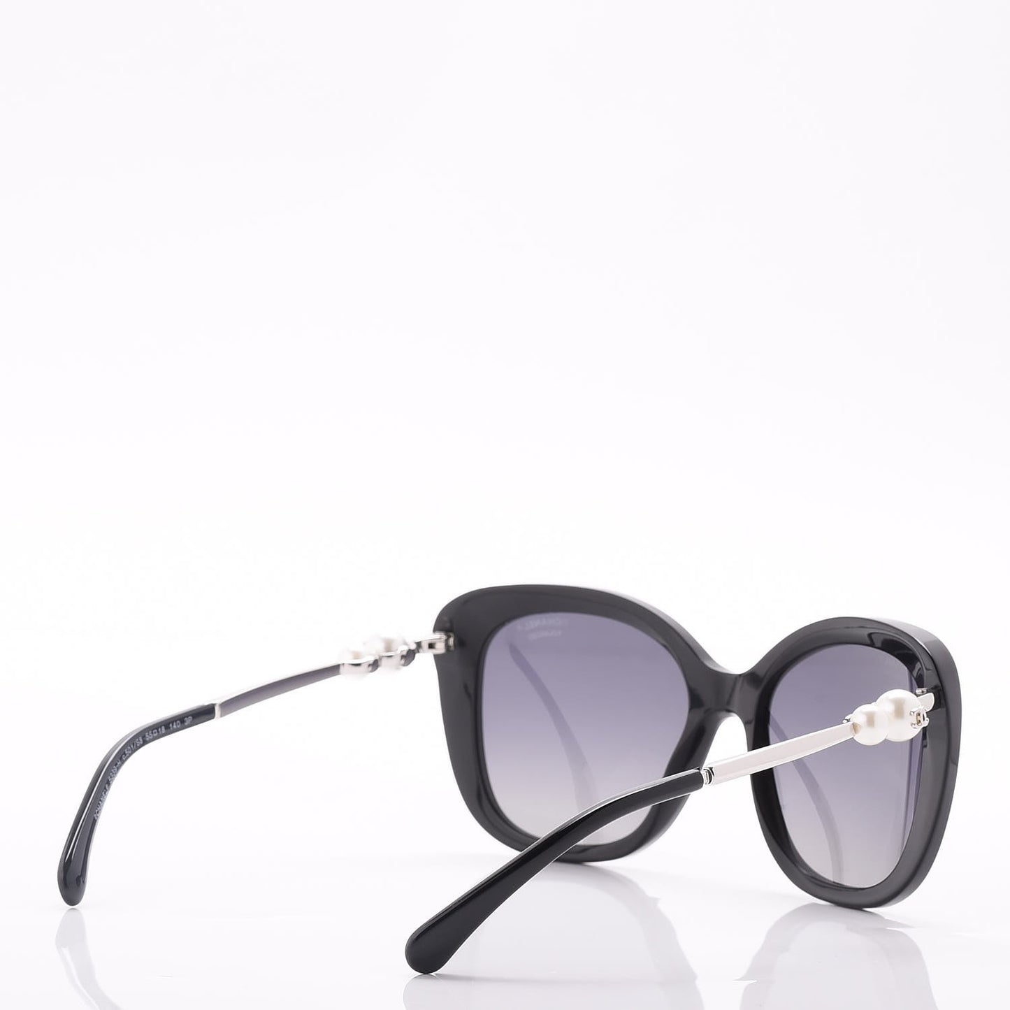 Acetate Polarized Butterfly Winter Pearl Sunglasses 5339-H-A Black