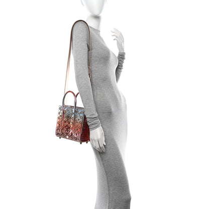 Christian Louboutin Mirror Degrade Spikes Loubinthesky Mini Paloma Leche Gold 2 of 12