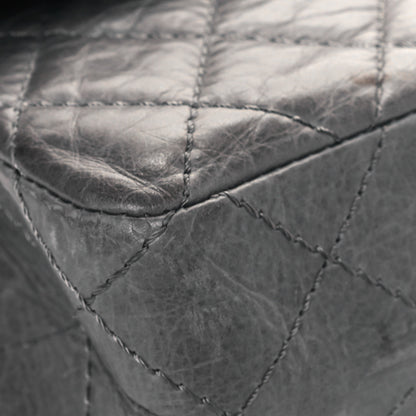 Chanel Aged Calfskin Quilted 50th Anniversary 2.55 Reissue Flap 226 Grey 9 of 14
