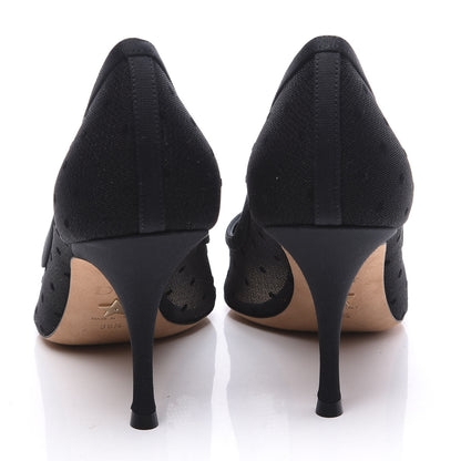 Christian Dior Mesh Blossom Pumps 39.5 Black 7 of 9
