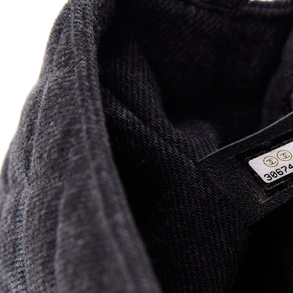 Chanel Denim CC Quilted Mini Square Flap Black 7 of 10