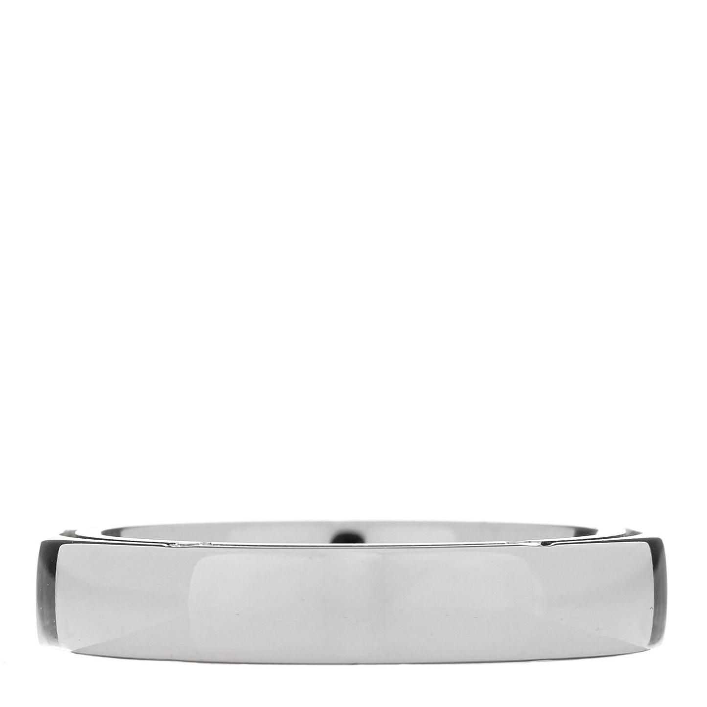 X BRAD PITT 18K White Gold Diamond D.Side Band Ring 52 6