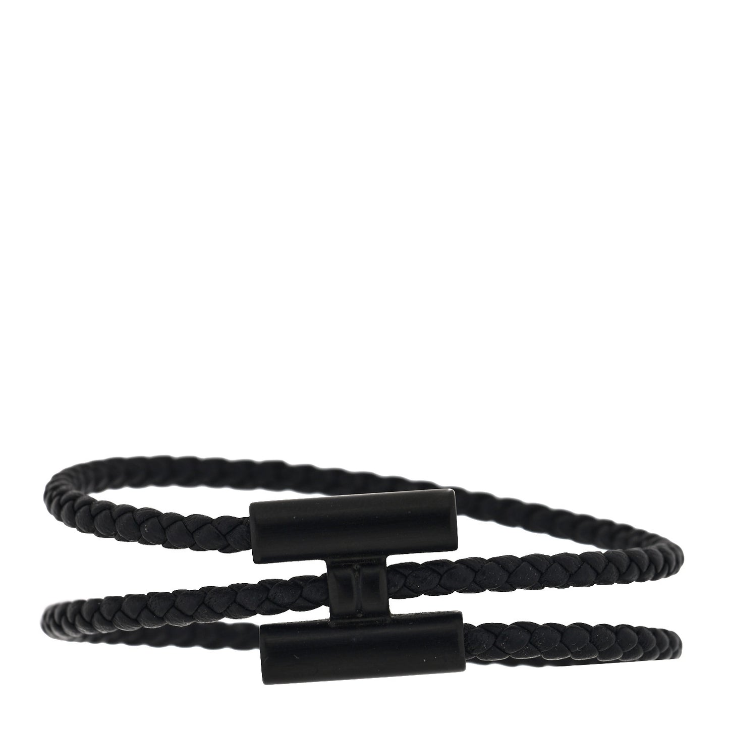 Swift Double Wrap Cord Tournis Tresse Bracelet Black