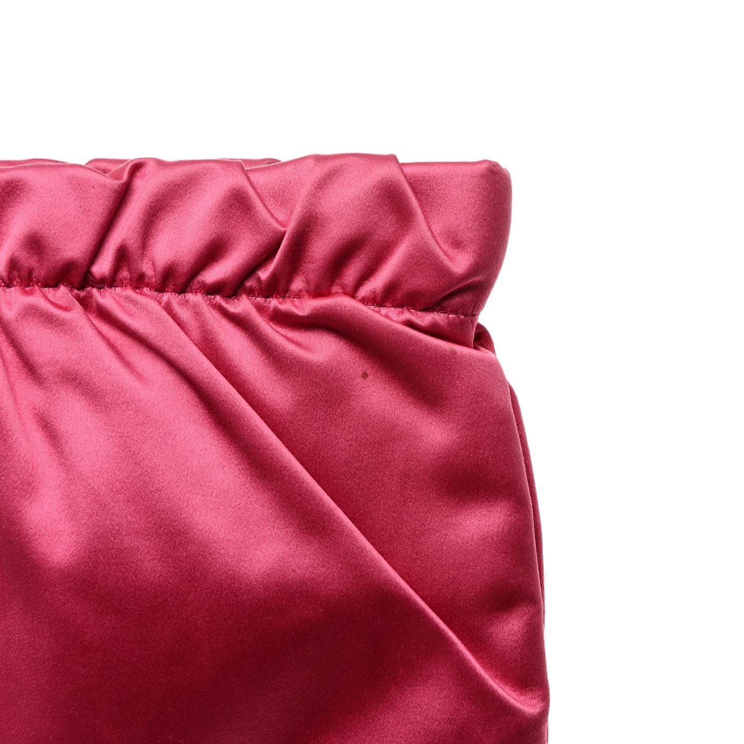 Satin Raso Evening Clutch Fuxia