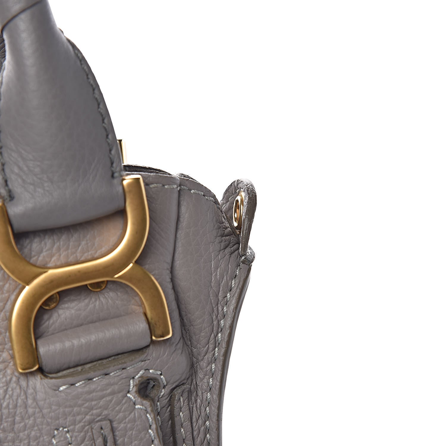 Chloe Calfskin Small Marcie Satchel Cashmere Grey 11 of 12