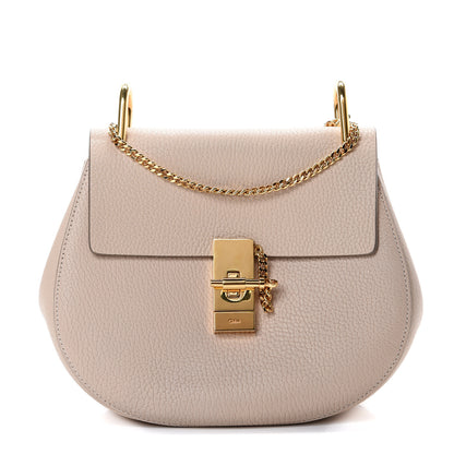 Chloe Grained Lambskin Drew Shoulder Bag Abstract White 1 of 9