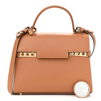 Delvaux Calfskin MM Tempete Satchel Camel 1 of 11