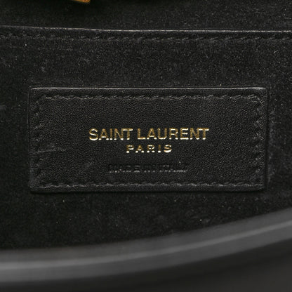 Saint Laurent Calfskin Small Classic Monogram Kate Tassel Satchel Black 6 of 12