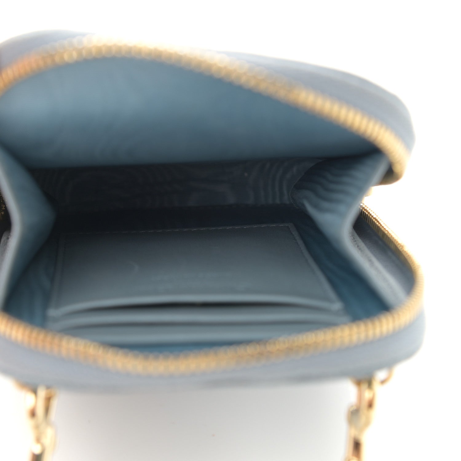 Christian Dior Lambskin Cannage Lady Dior Phone Holder Cloud Blue 5 of 8