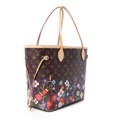 Louis Vuitton LV X TM Monogram Flowers Neverfull MM 4 of 12