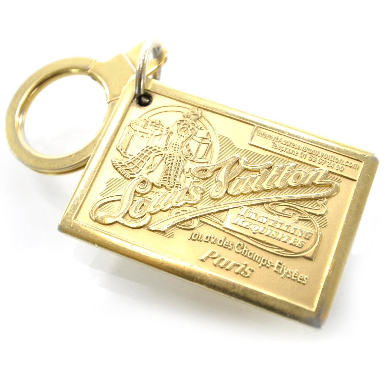 Louis Vuitton Travel Chain Extender Key Ring Gold 5 of 5