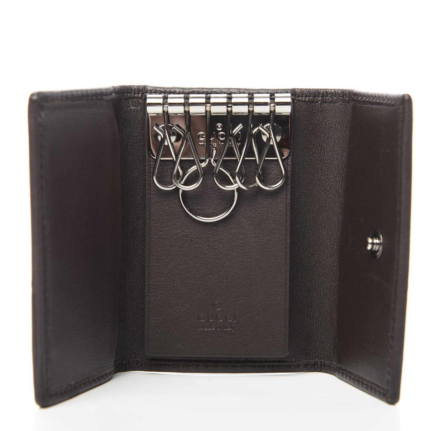 GG Supreme Monogram Web 6 Key Holder Case
