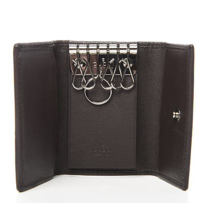 Gucci GG Supreme Monogram Web 6 Key Holder Case 5 of 9