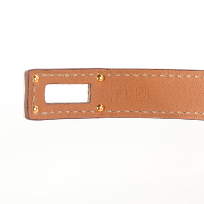 Hermes Barenia Kelly Double Tour Bracelet M Fauve 6 of 7