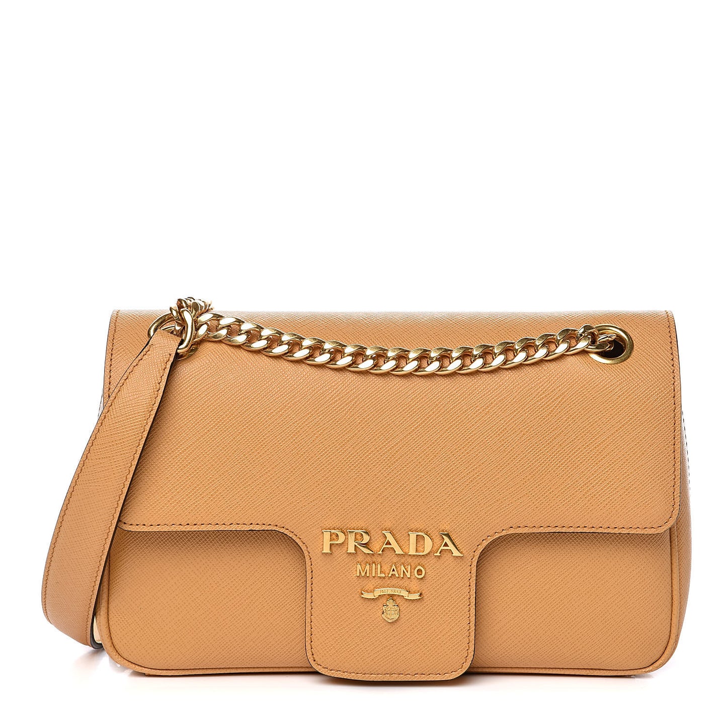 Saffiano Flap Shoulder Bag Mais