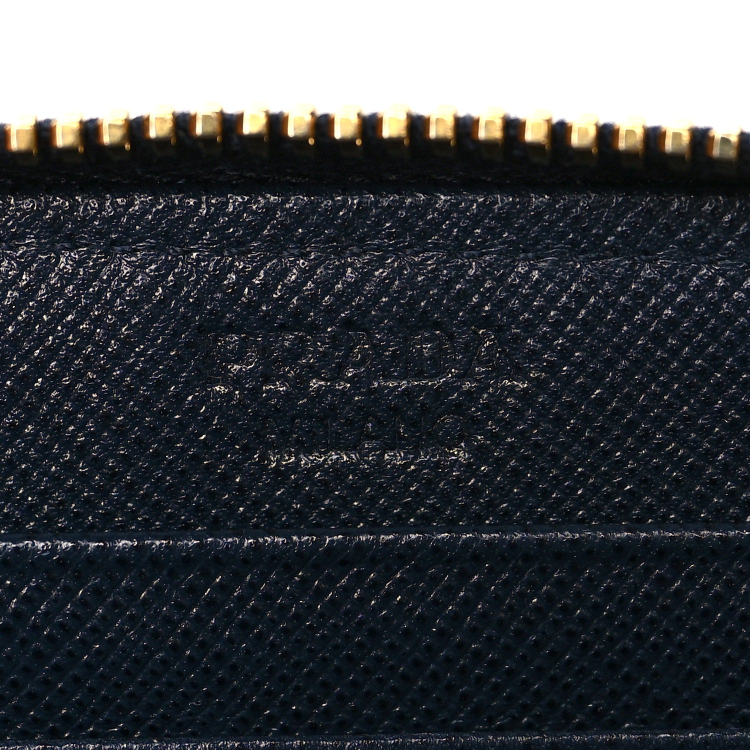Prada Tessuto Nylon Metal Zip Around Wallet Bleu 6 of 12